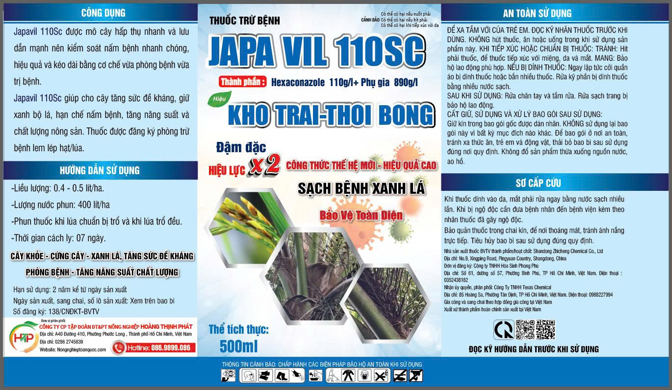 Thuốc trị bênh dừa Japa Vil 110SC