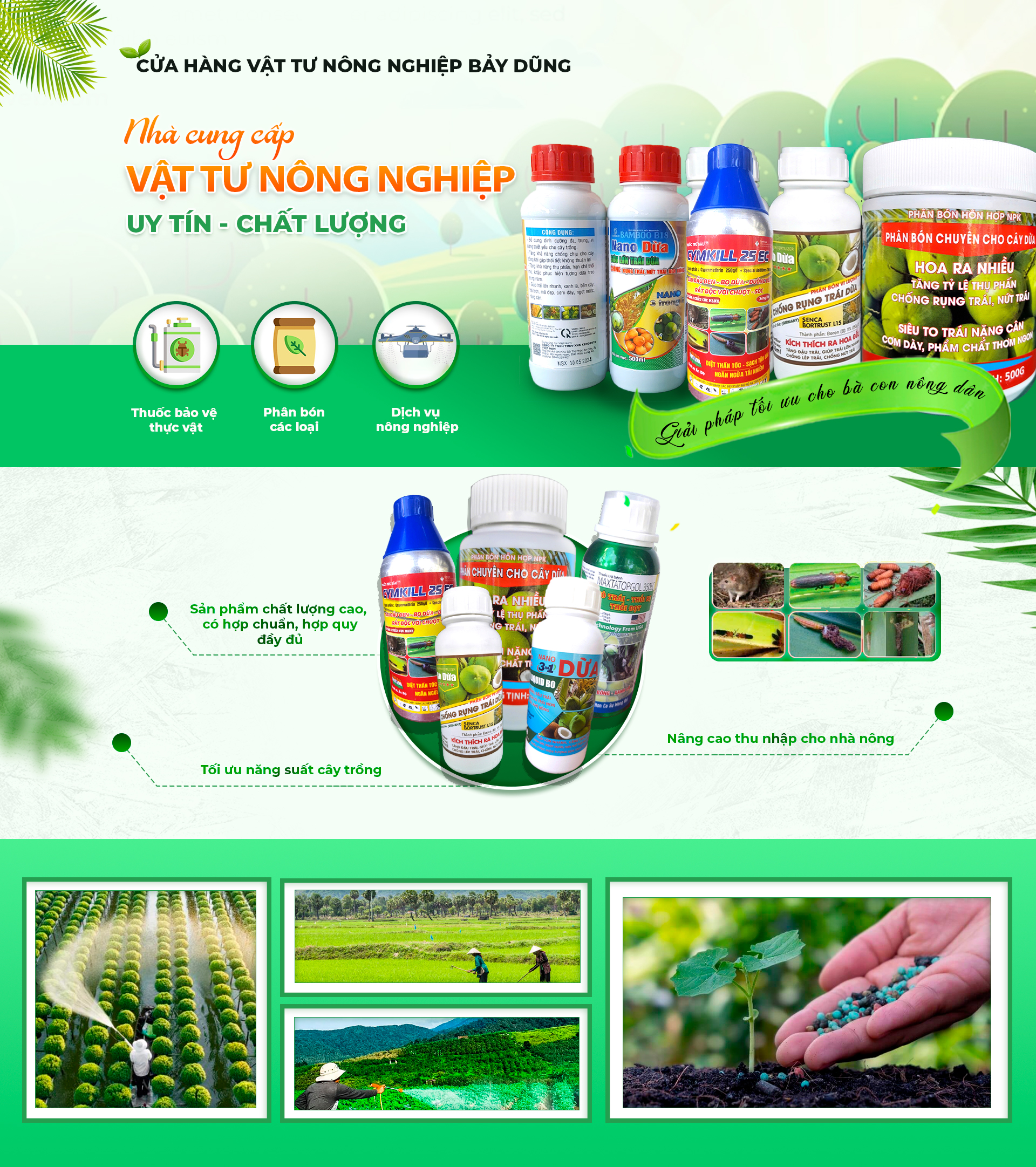 THUỐC BẢO VỆ THỰC VẬT BẢY DŨNG